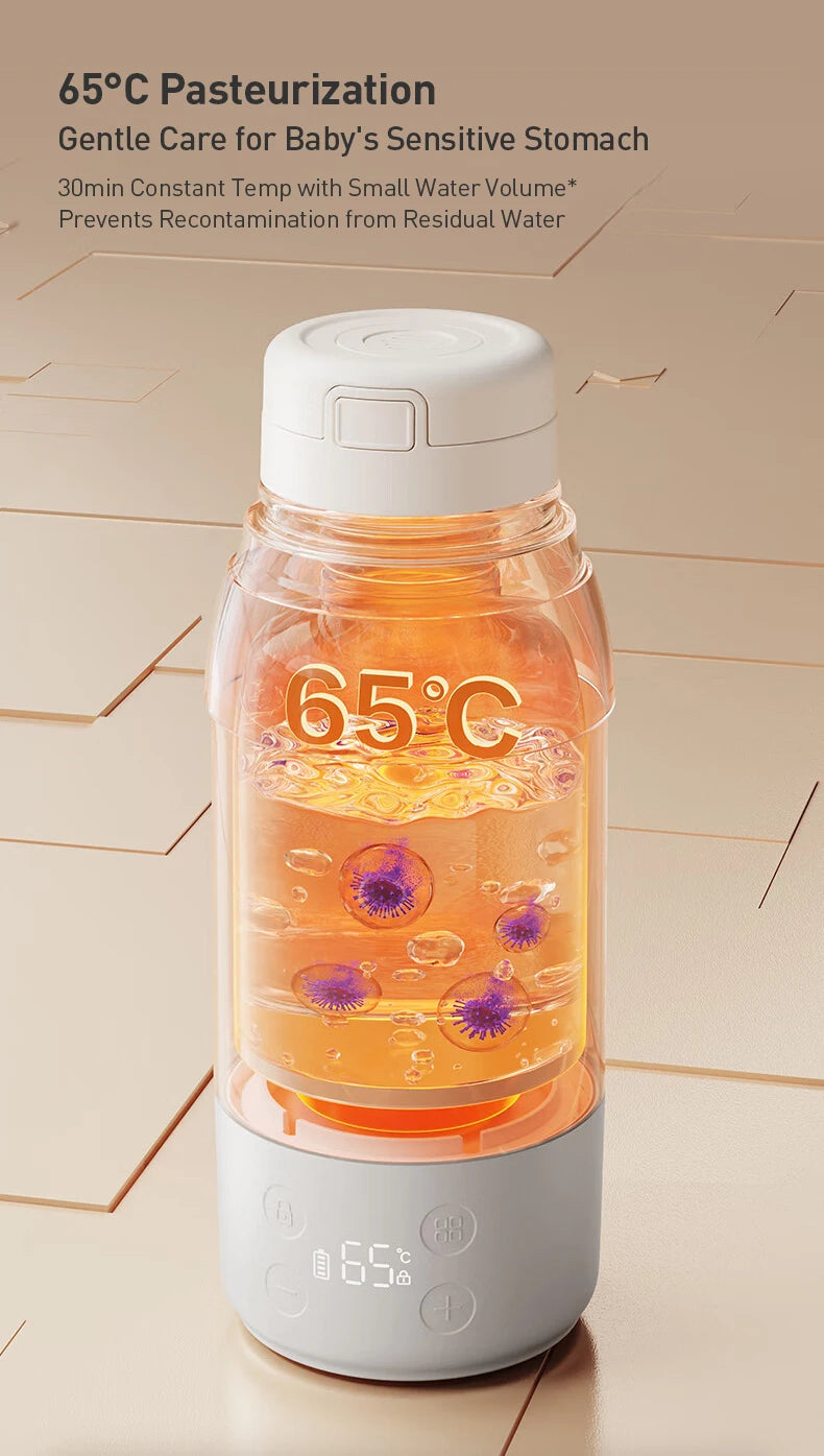 Taza Calefactora Eléctrica Portátil 500ml para Leche con Carga Inalámbrica
