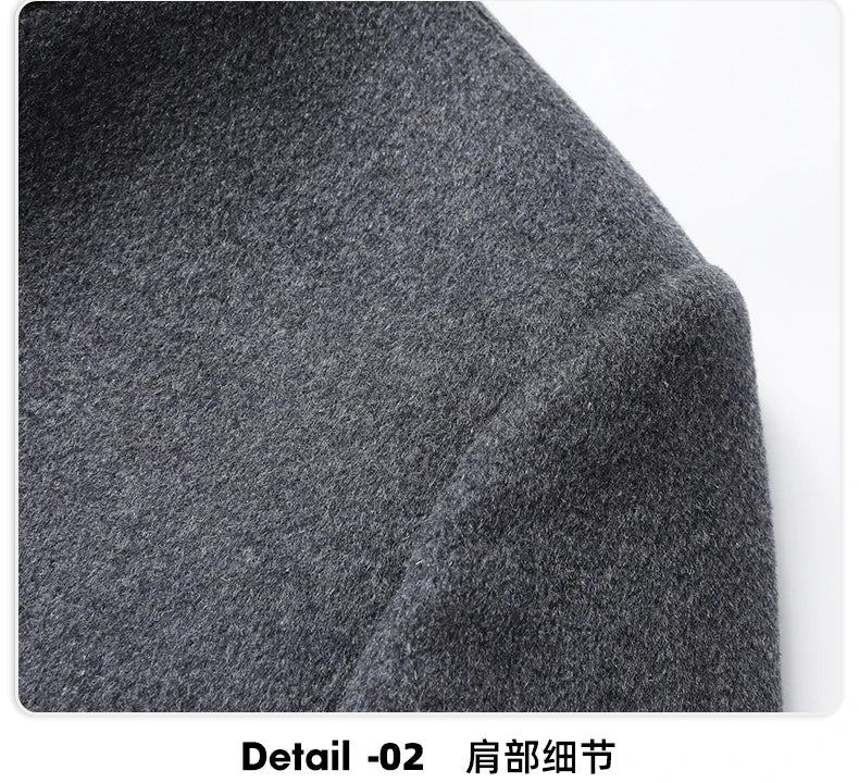 Abrigo de Lana con Plumón Desmontable para Hombre – Otoño/Invierno
