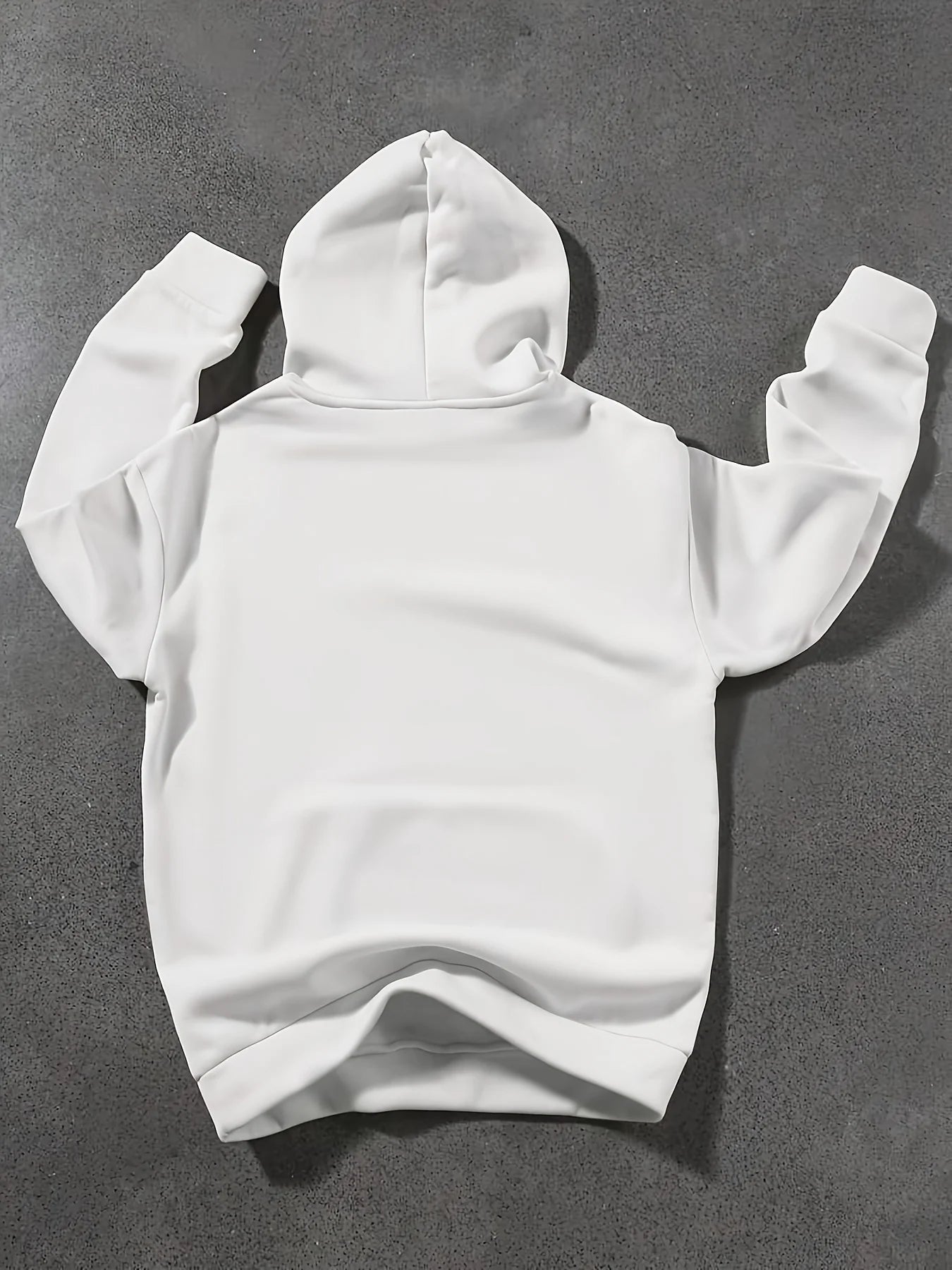 Sudadera con capucha de manga larga con estampado gráfico de montaña, informal, holgada, para hombre, de otoño e invierno, cálida.
