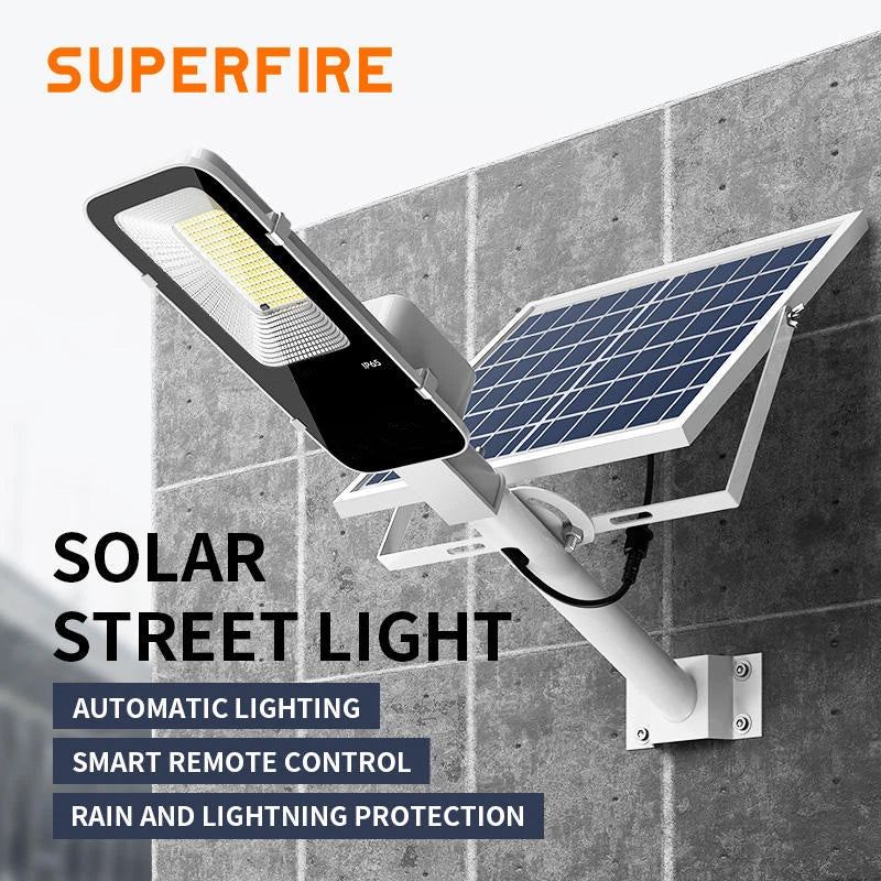 Farola Solar LED para Exterior con Detección Automática IP65