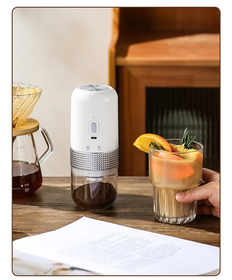 Molinillo de café eléctrico inalámbrico USB, molinillo de cerámica profesional con núcleo de molienda, molino de granos de café, accesorios portátiles para cafetera