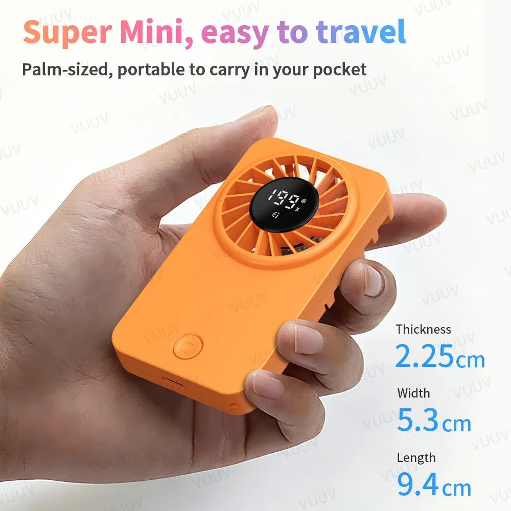 Ventilador de Mano Portátil de Alta Velocidad con Carga USB