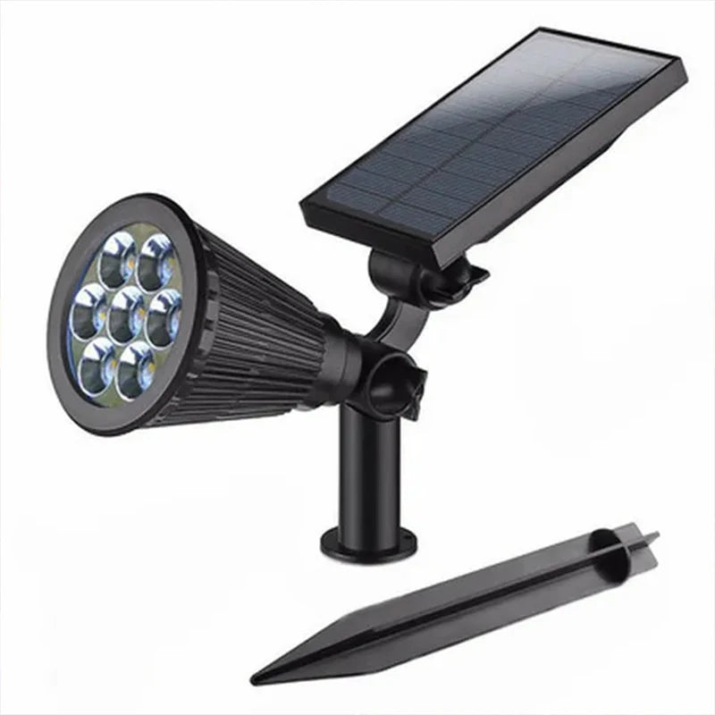 Lámpara Solar de 7 LED Ajustable para Suelo