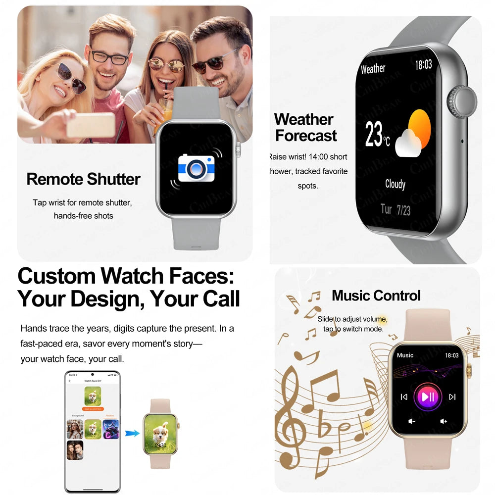 Reloj Inteligente con IA de Voz, IP68 y Llamadas Bluetooth
