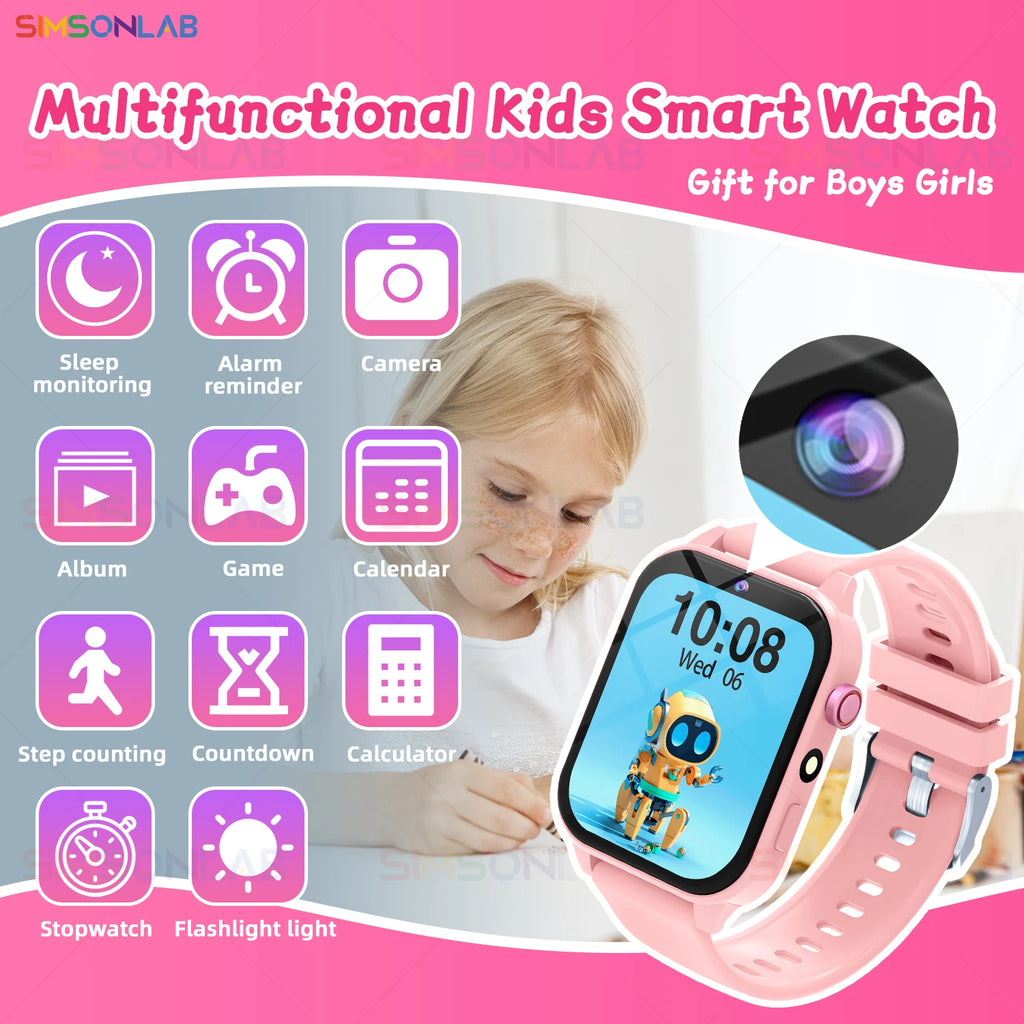 Reloj Inteligente Niños Pantalla Táctil Juegos