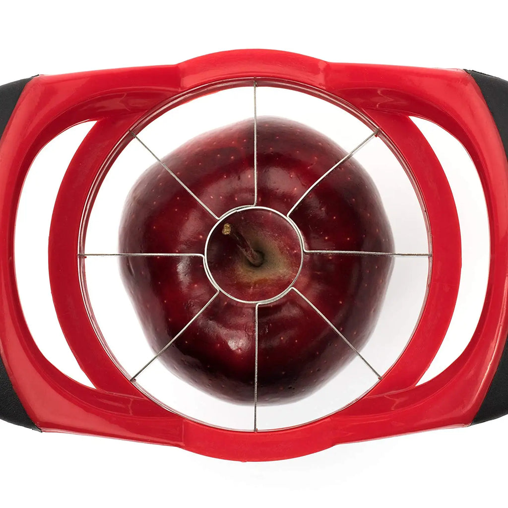 Rebanador de manzanas de acero inoxidable LMETJMA, cortador de manzanas ultracargado mejorado de 8 hojas, divisor KC0310