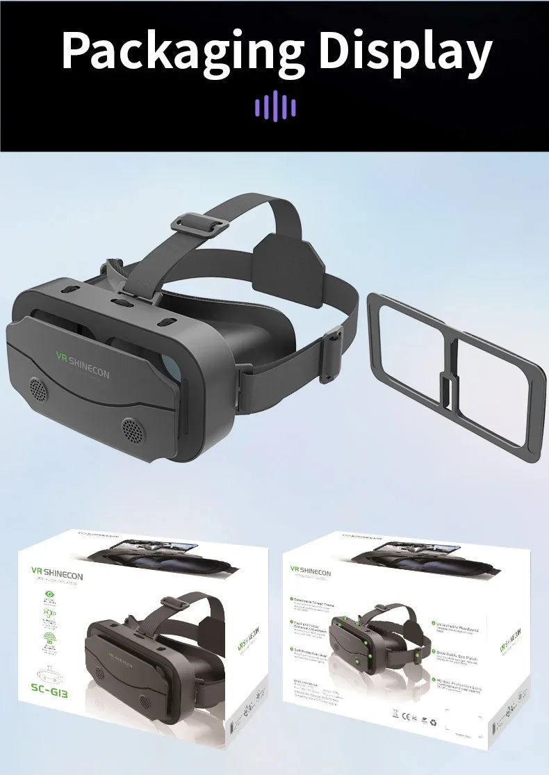 Gafas VR 3D de realidad Virtual, teléfonos inteligentes, teléfonos inteligentes móviles, auriculares de 7 pulgadas, casco, juego Wirth Real Viar, dispositivos de lentes