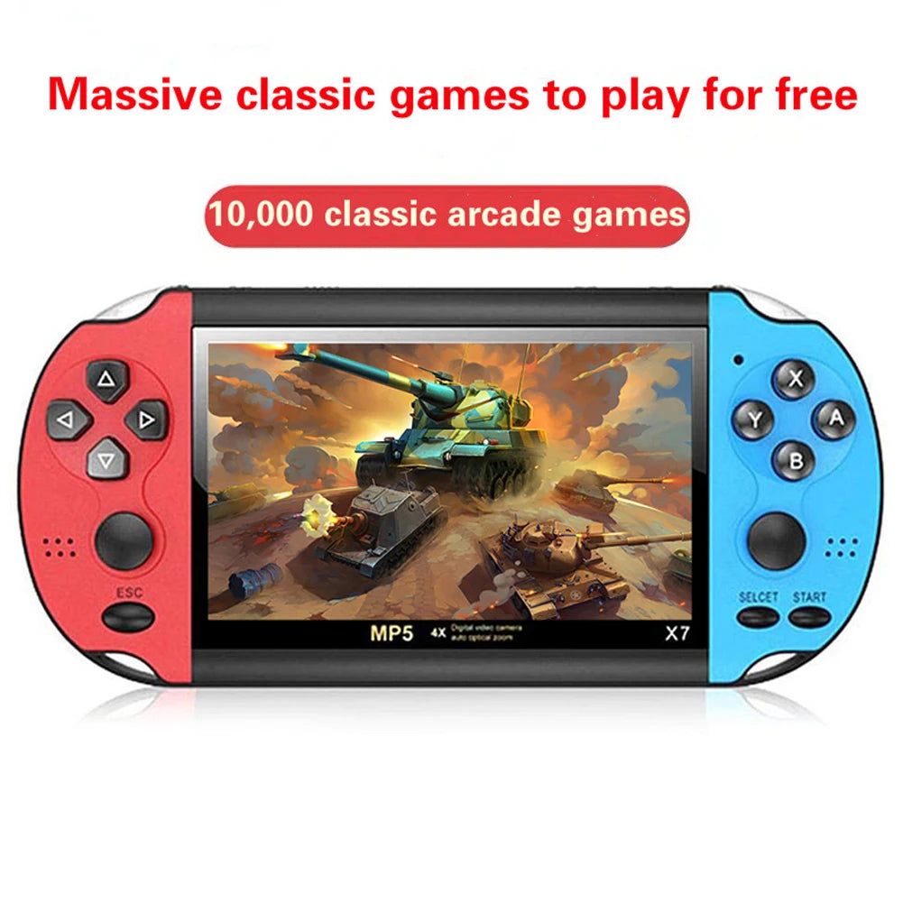 Consola Retro Portátil X7 — 10.000 Juegos y Pantalla 4.3"