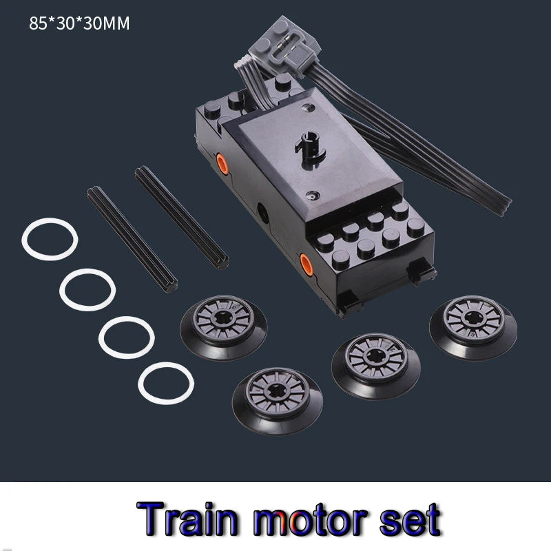 Bloques de construcción electrónicos técnicos, accesorios de reacondicionamiento MOC, micromotor, piezas de funciones de potencia RC, bloques de coche DIY creativos, juguetes para niños