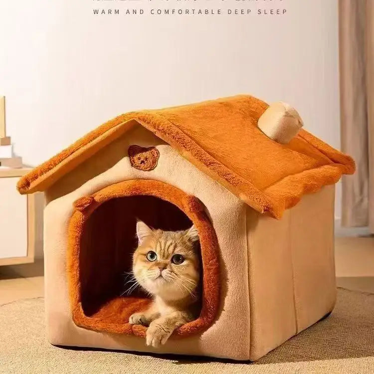 Casa cama para perros y gatos – extraíble y lavable