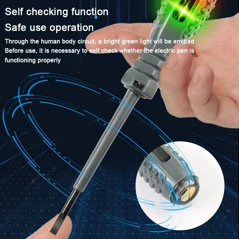 Nuevo Destornillador multifuncional para electricista, pluma medidora inteligente para el hogar, probador de potencia de voltaje de inducción sin contacto ABS