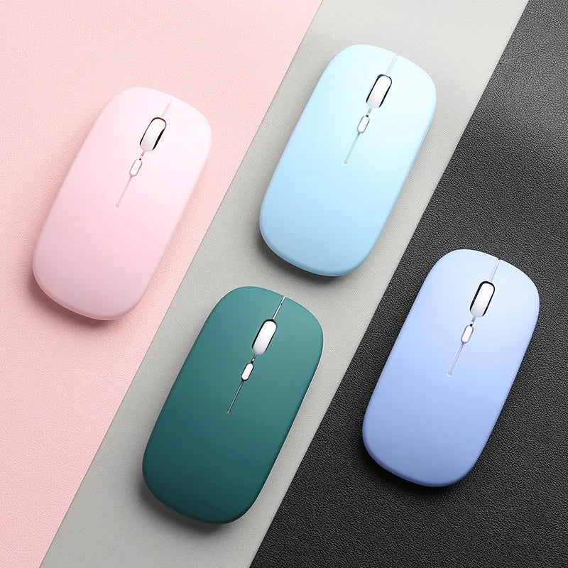 Ratón Bluetooth para Notebook, PC, batería de ordenador, ratón inalámbrico ultrafino para iPad, Samsung, Huawei, Lenovo, Android, Windows Tablet