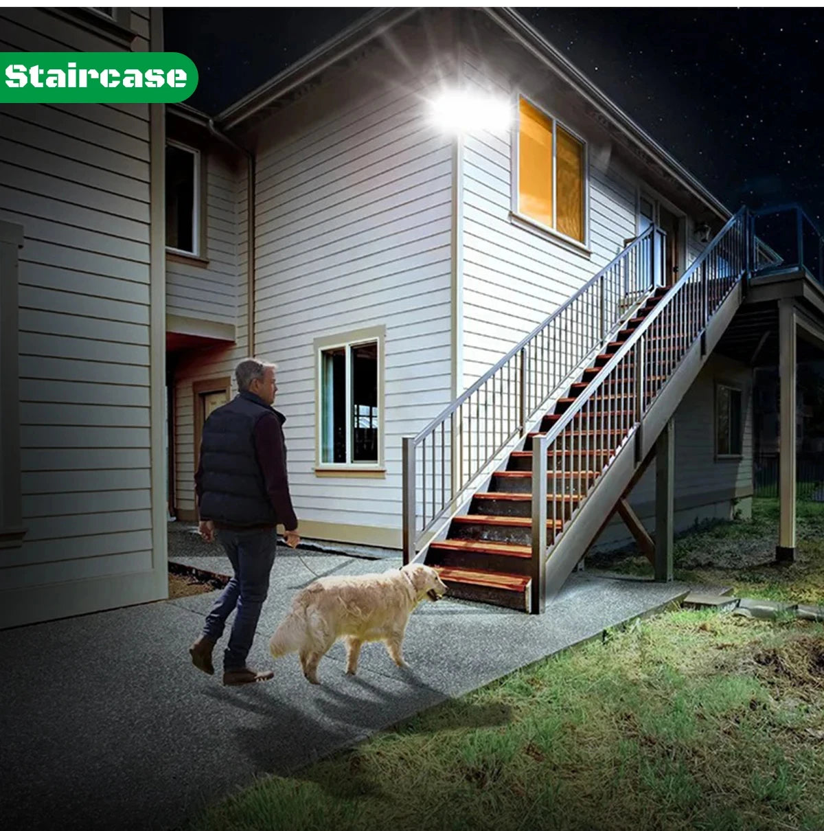 Luz Solar LED 278 Cuentas para Jardín con 3 Modos y Mando
