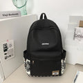 Mochila de Nailon con Estampado Étnico y Múltiples Bolsillos