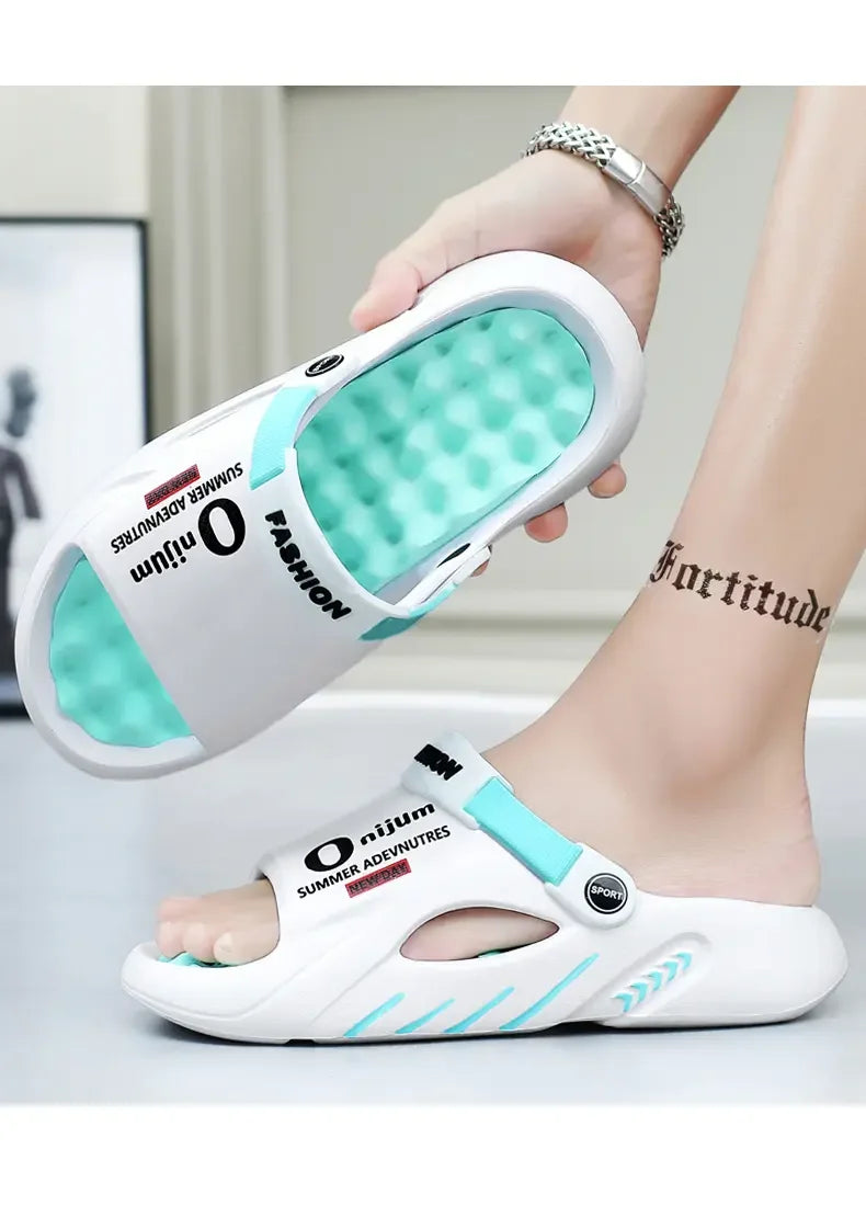 Sandalias slide para hombre en EVA antideslizante para playa e interior