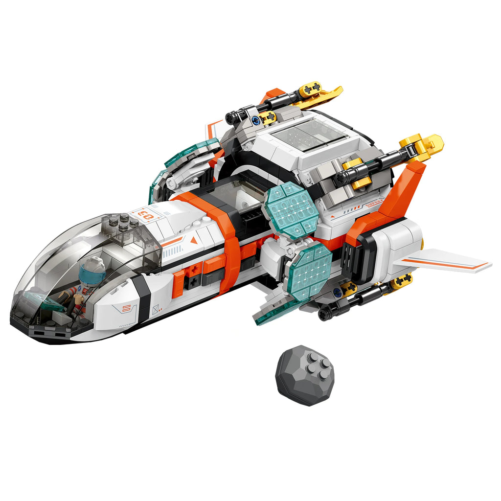 LL003 Serie Aeroespacial, Juguetes Creativos para el Hogar, Set de Bloques de Construcción de Naves Espaciales, Juguete Educativo para Niños, Regalo de Cumpleaños