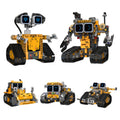Montaje de modelo de robot transformable 5 en 1 con pantalla Digital, juguete de bloques de construcción de robot de control remoto, juguete para regalo para niños