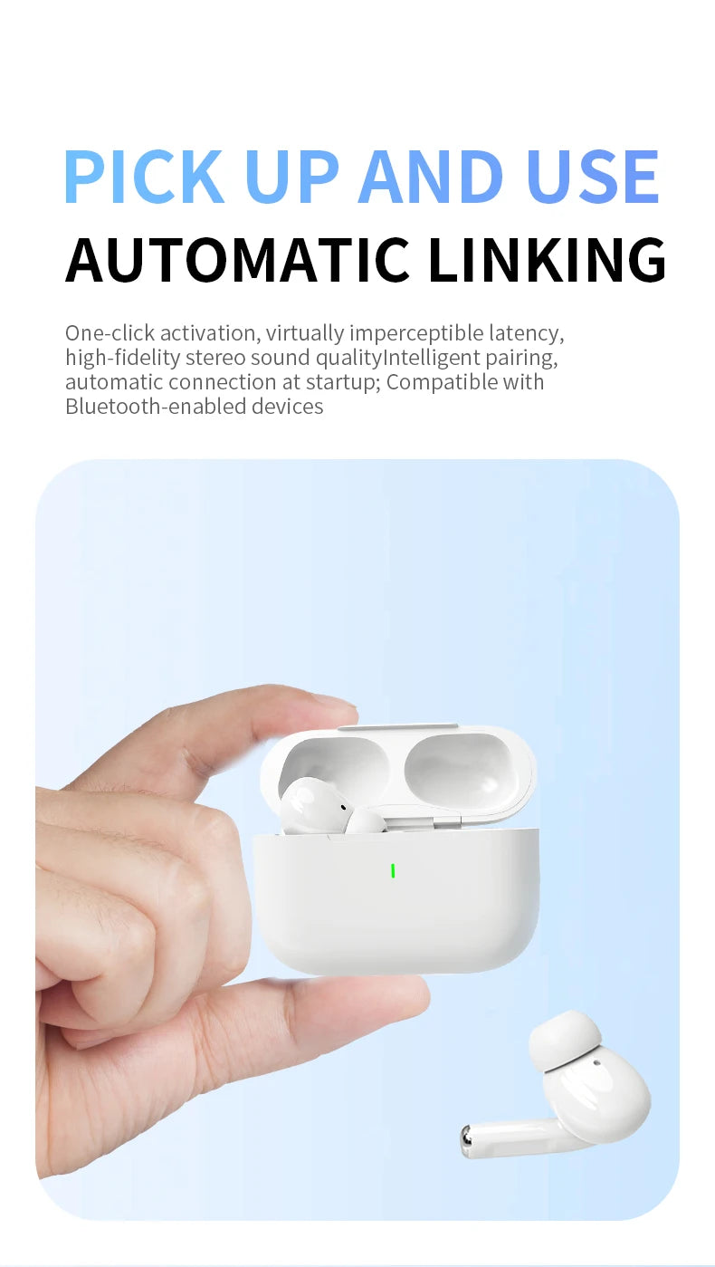 Auriculares Bluetooth TWS HiFi con Micrófono y Estuche de Carga