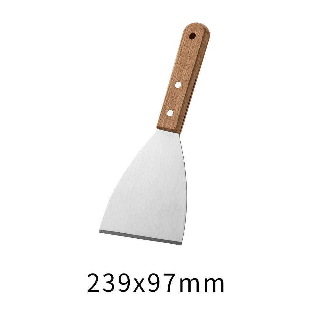 Espátula de Acero Inoxidable para Parrilla y Plancha