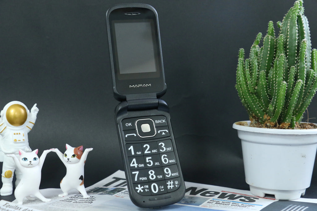 Mafam F899 Senior Flip Feature Phone Dos pantallas 2 Sim Botón grande SOS Dial Antorcha Clamshell Móvil Estilo retro 15 días Larga modo de reposo