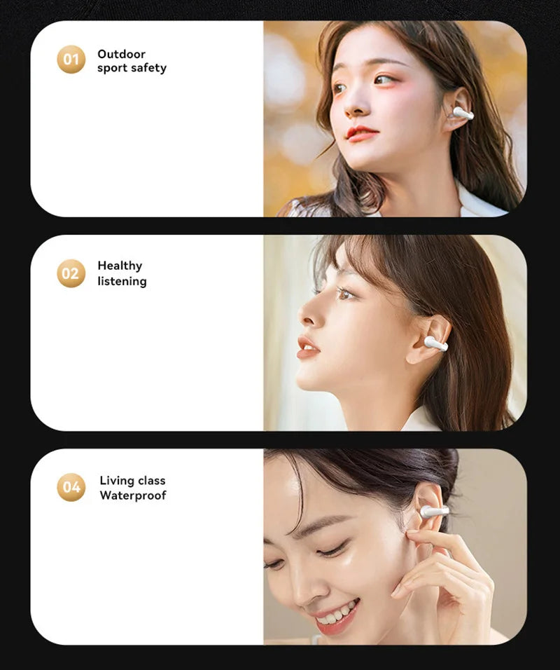 Auriculares de Conducción Ósea TWS Bluetooth 5.3