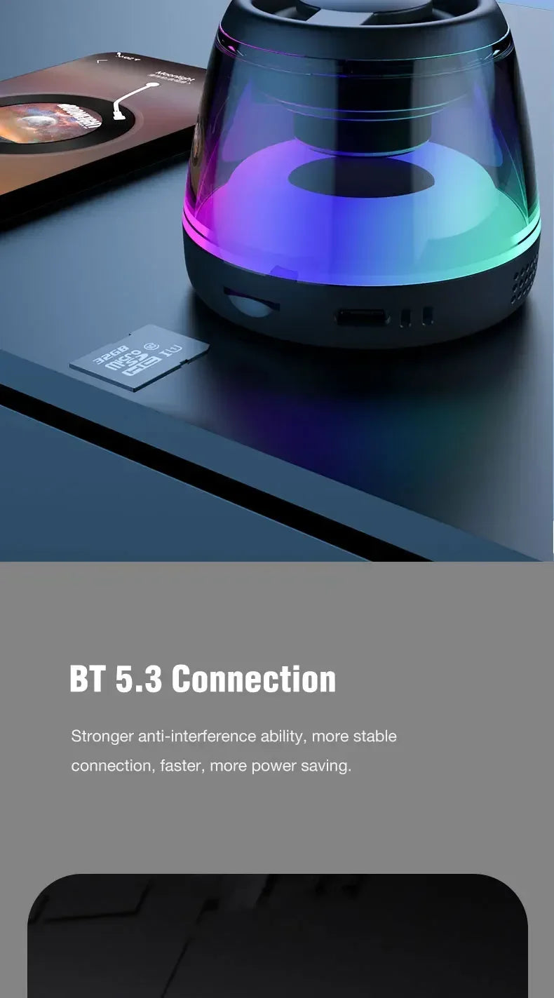Altavoz para juegos con soporte magnético para teléfono inalámbrico: compatible con MagSafe y Android, resistente al agua IPX5, iluminación RGB, montaje en superficie metálica
