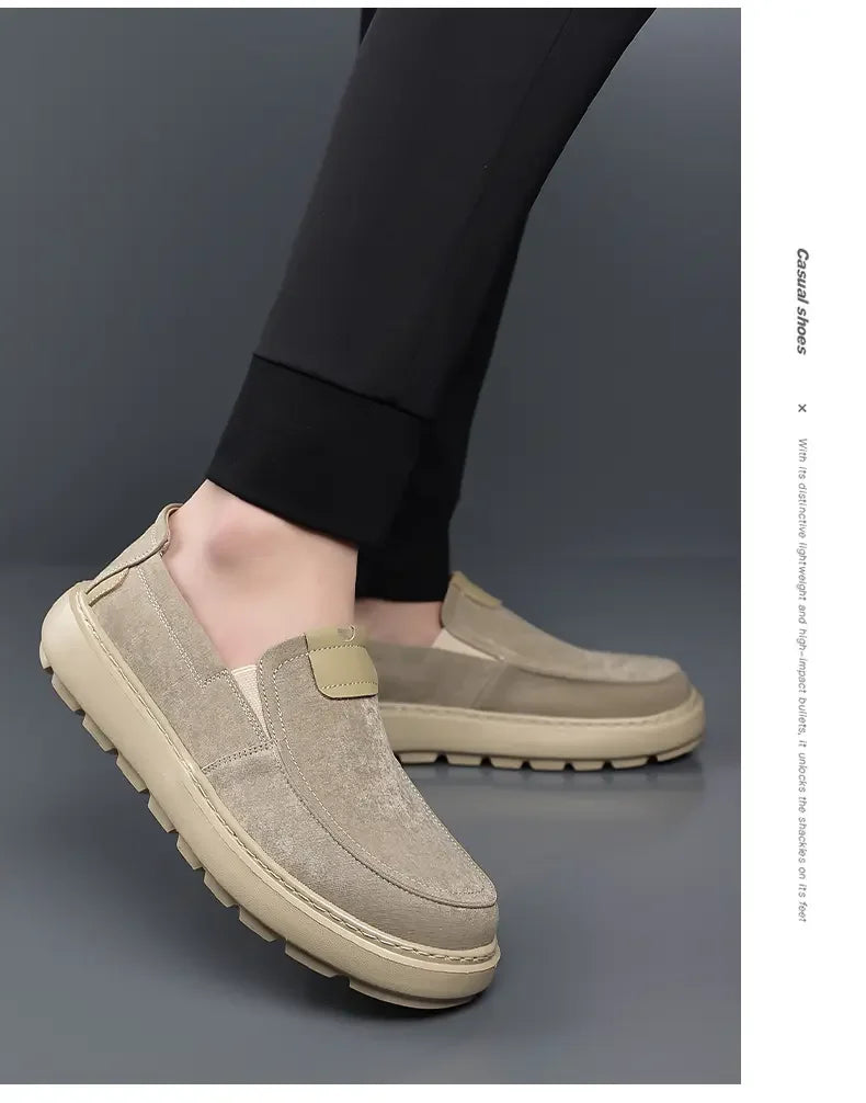 Mocasines informales transpirables para hombre sin cordones