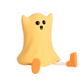 Lámpara de noche de silicona para niños, luz de noche de calabaza, decoración de bruja fantasma de Halloween, temporizador regulable, decoración de cabecera, regalo lindo