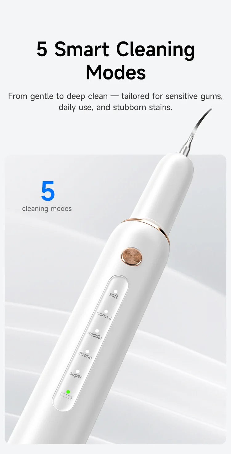 Escalador Dental ultrasónico para dientes, eliminador de cálculo Dental para manchas de sarro, limpiador de placa Dental sónico eléctrico, eliminación de piedra Dental