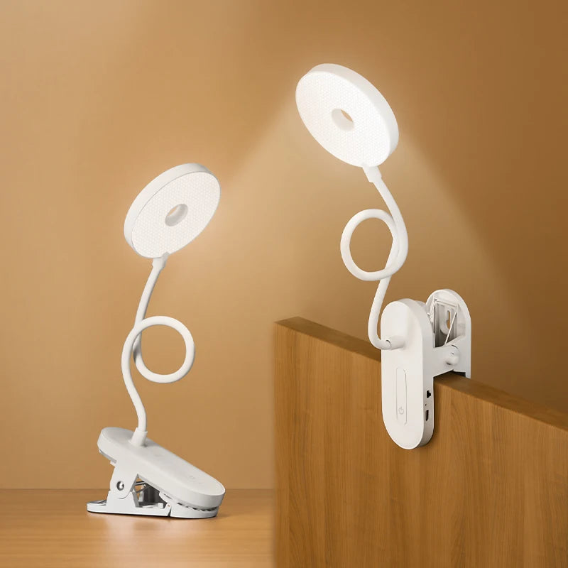 Lámpara LED de Escritorio con Clip, Atenuación y Timer