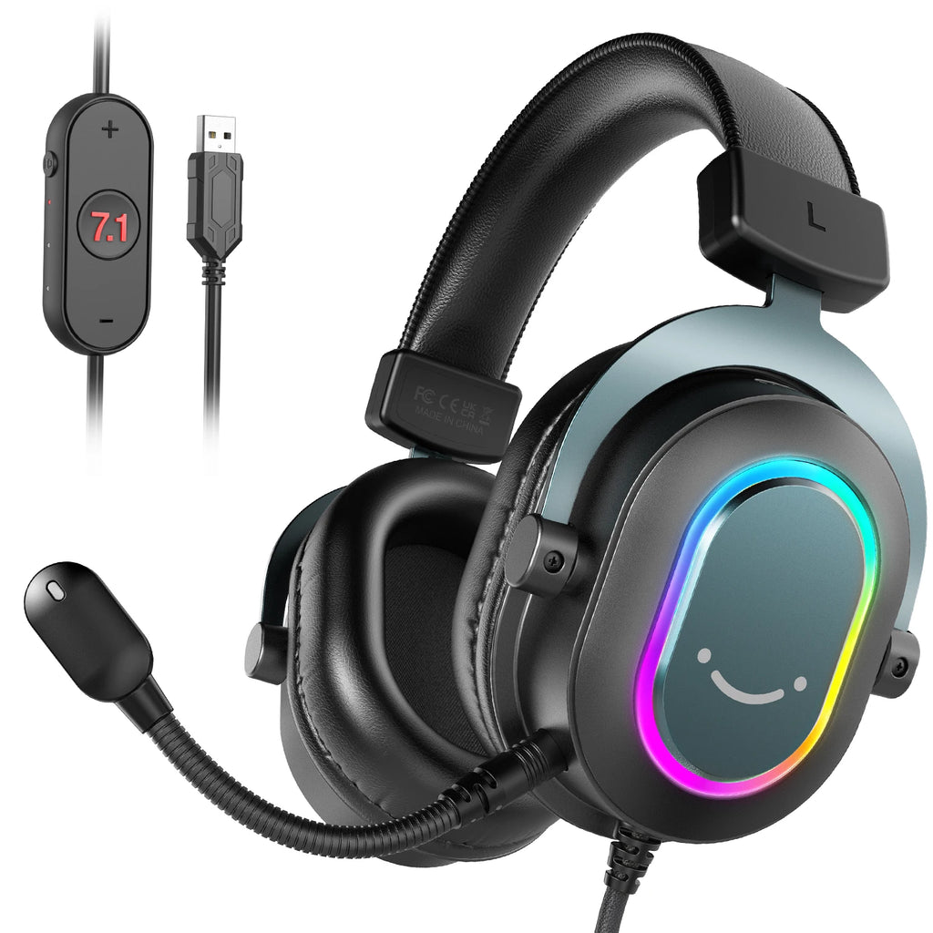 Auriculares Gaming FIFINE RGB con Micrófono y Sonido 7.1
