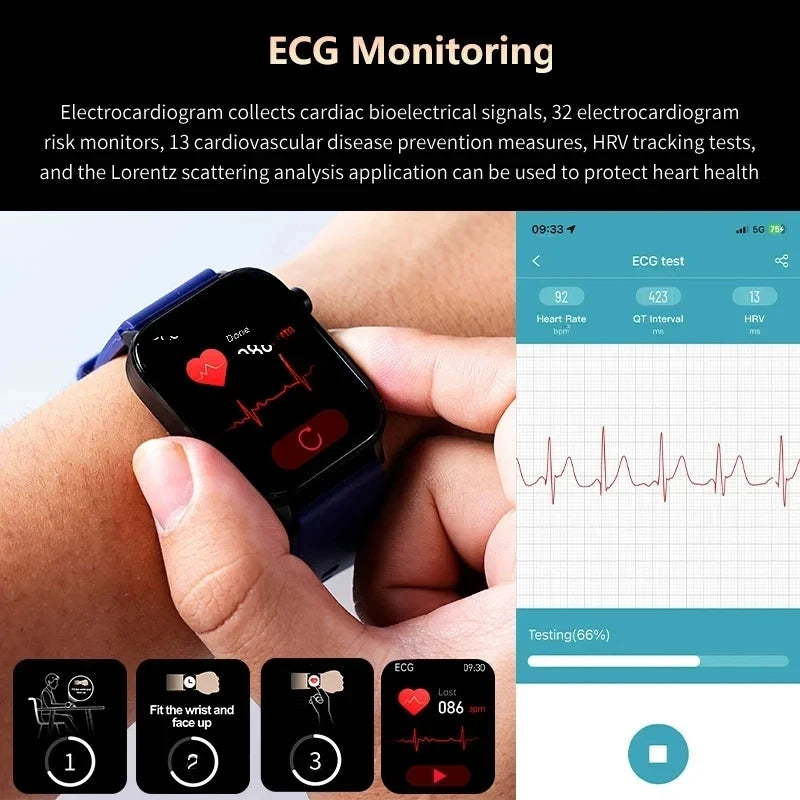 Smartwatch con Diagnóstico AI y ECG para Hombre