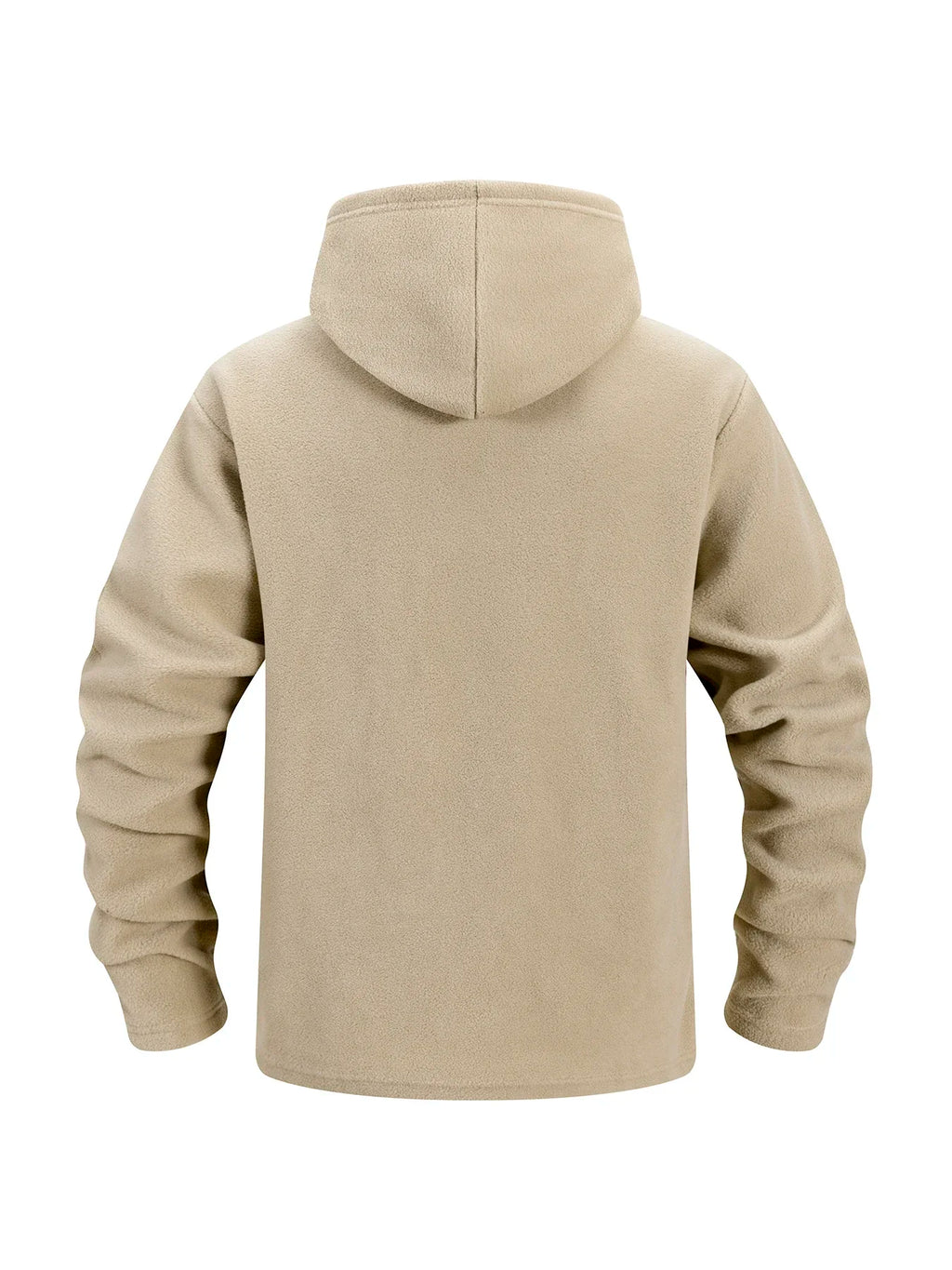 Chaqueta Polar Táctica con Capucha para Hombre | Cremallera Completa