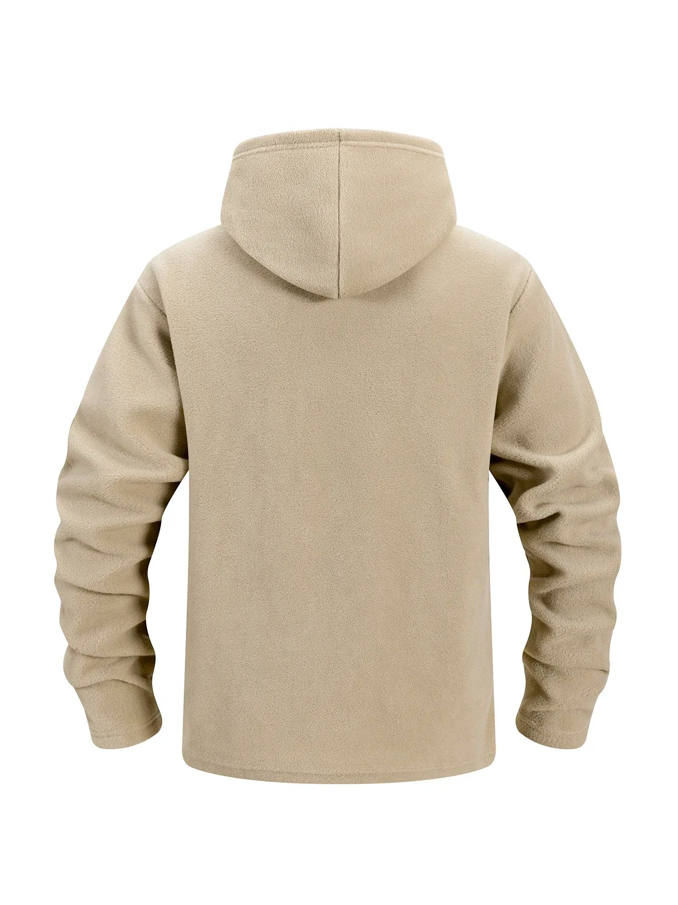Chaqueta Polar Táctica con Capucha para Hombre | Cremallera Completa