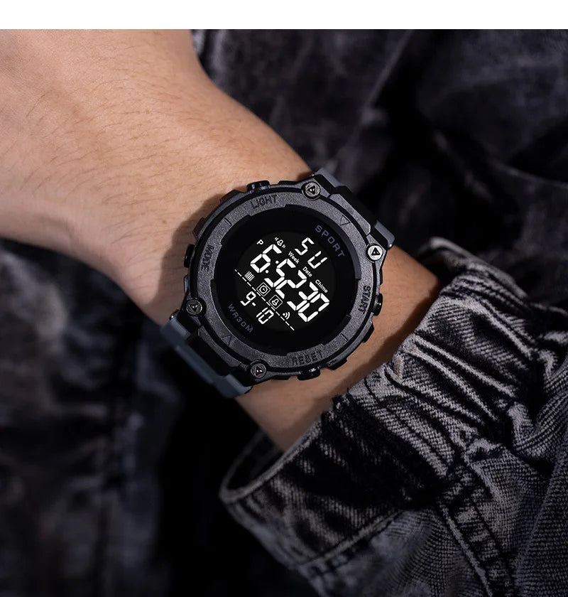Reloj Deportivo Digital YIKAZE Militar para Hombre