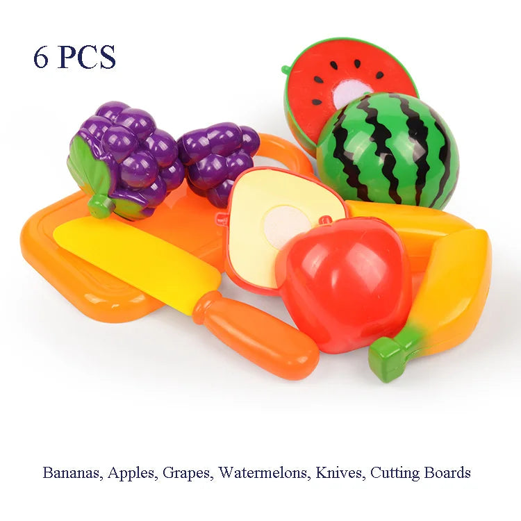 Juego de Corte de Frutas y Verduras para Niños Set de Cocina