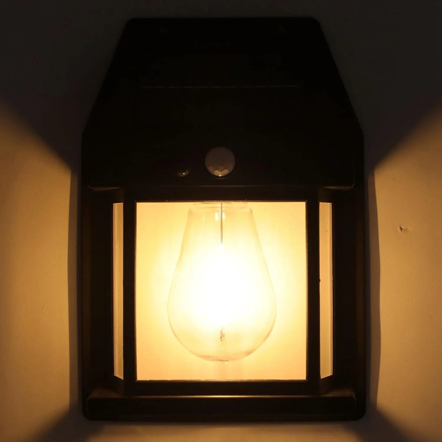 Lámparas Solares de Pared Exterior con Sensor de Movimiento Retro