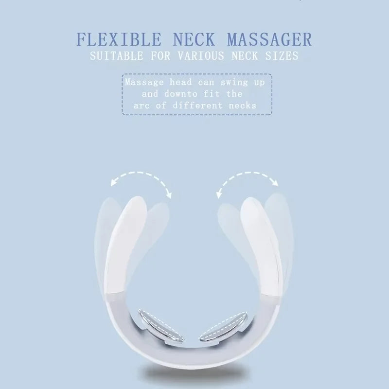 Masajeador de cuello transfronterizo, Protector de hombros y cuello, Mini masajeador de columna Cervical portátil para el hogar