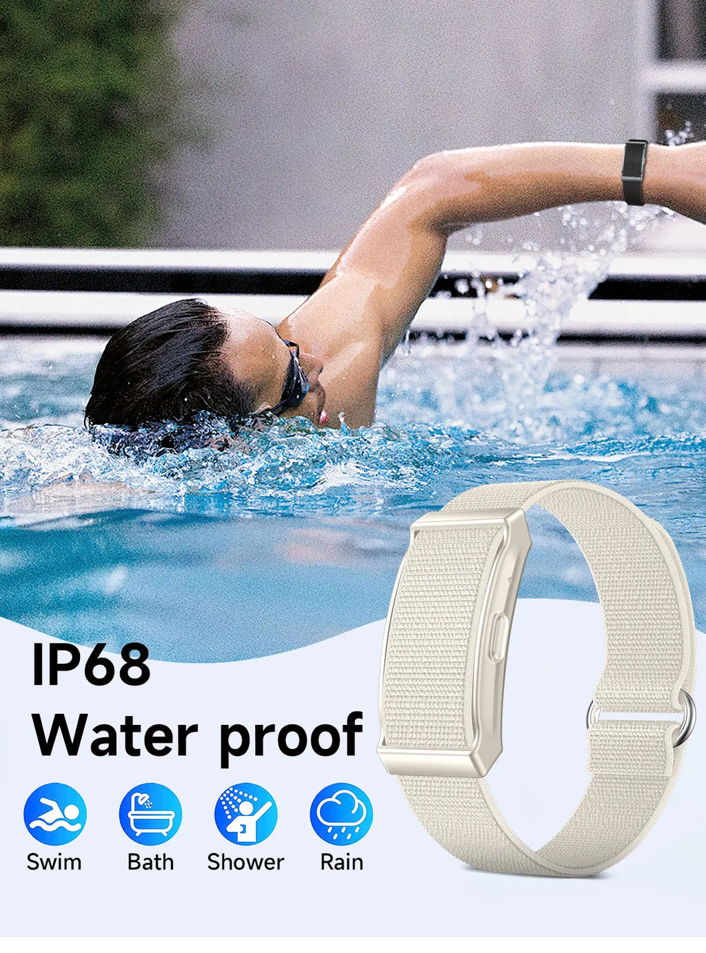 LIGE Reloj Inteligente sin Pantalla IP68