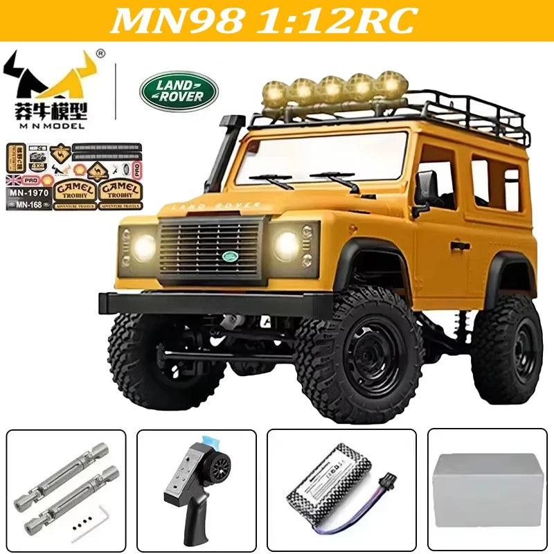 MN82 MN82S Toyota Rc 4x4 Rc CAR 2,4g 1/12 escala completa todoterreno Control remoto coche trepador de control remoto coche de juguete para regalo