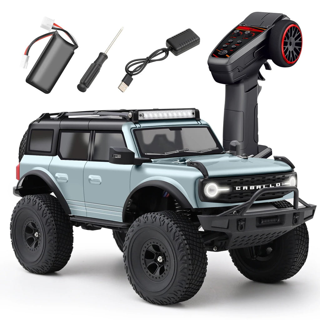 WLtoys 184023 1:18 Vehículo Todoterreno 4WD, Auto RC 2.4G RTR, Crawler Eléctrico a Control Remoto con Luces LED, Juguetes para Niños