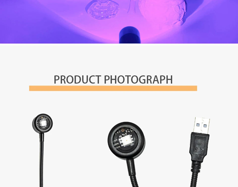 Lámpara LED de Atardecer Proyector de Luz Nocturna