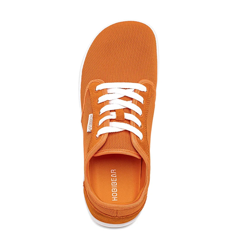HOBIBEAR Zapatos minimalistas descalzos Unisex Punta ancha Zero Drop Zapatillas para caminar Zapatos ligeros y transpirables de malla
