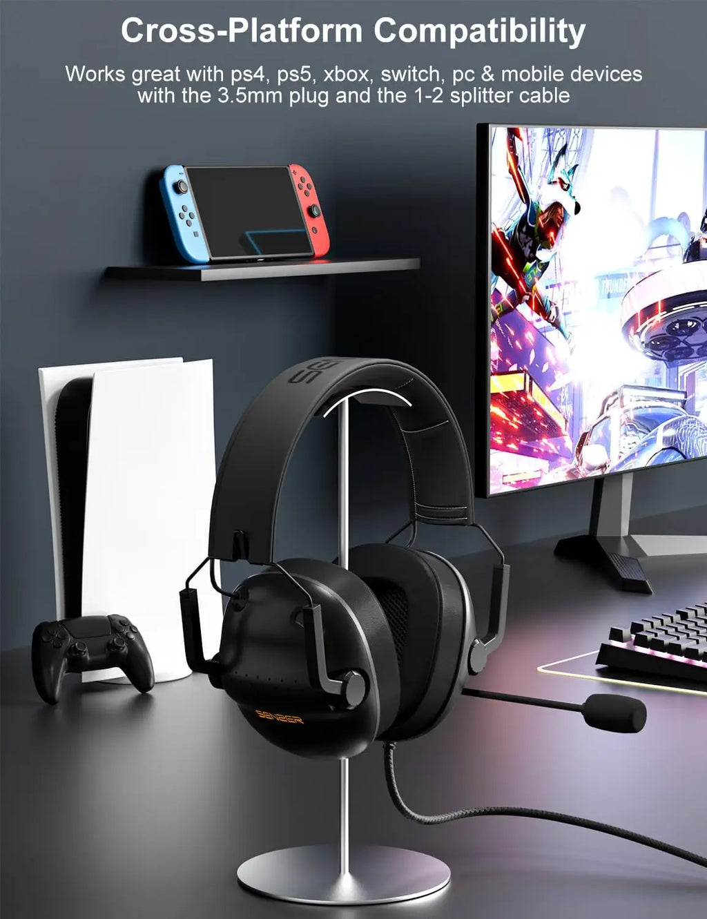 Auriculares Gaming SENZER SG500 con Micrófono y Sonido Envolvente