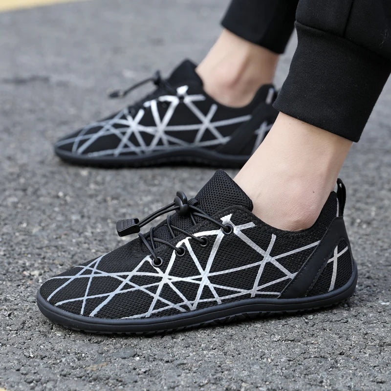 Zapatos informales transpirables para hombre, zapatos de agua ligeros antideslizantes Unisex, zapatos vulcanizados flexibles para mujer, zapatos de senderismo al aire libre 2025