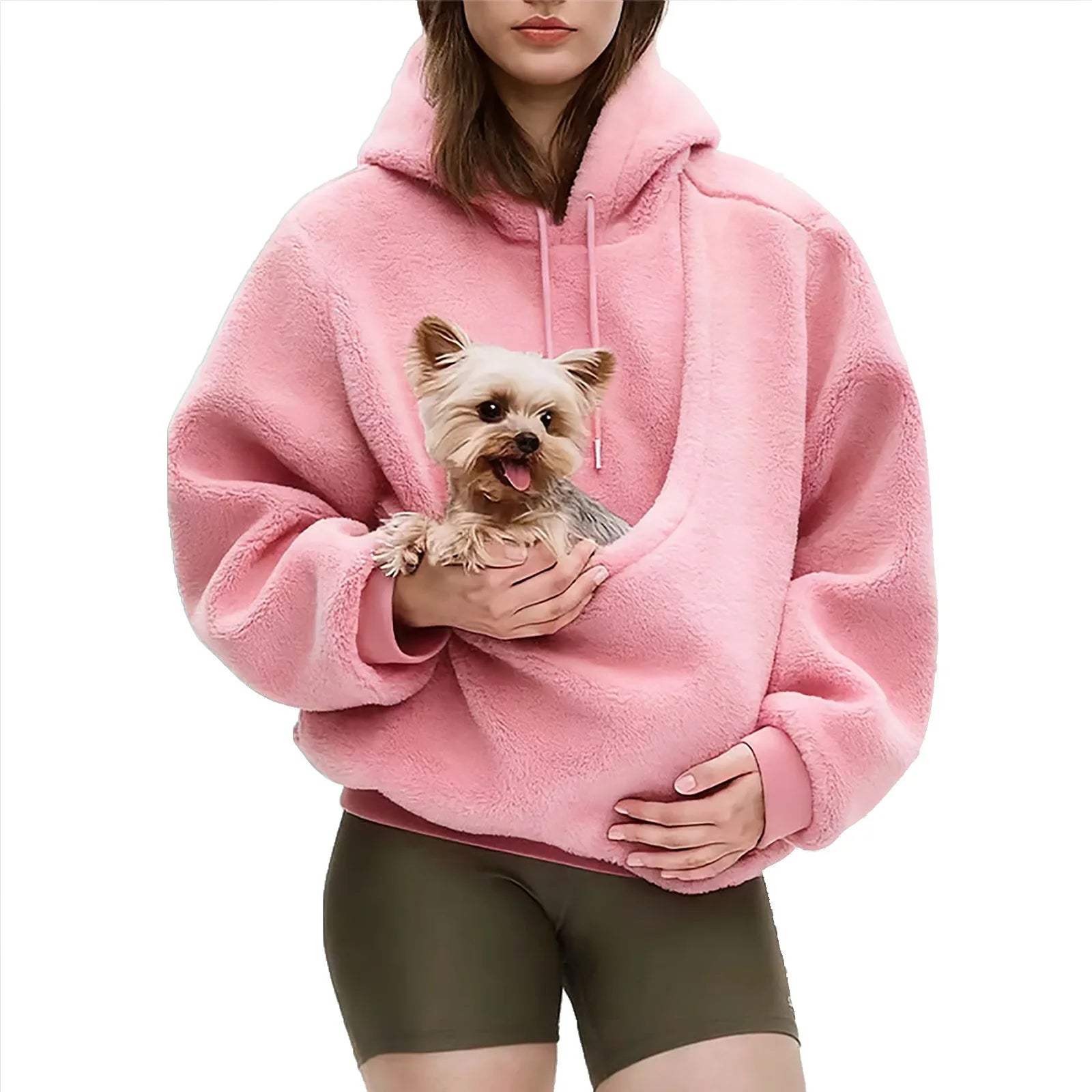 Sudadera con capucha de otoño 2026 para mascotas, con bolsillo grande tipo canguro para perros, para llevar al aire libre
