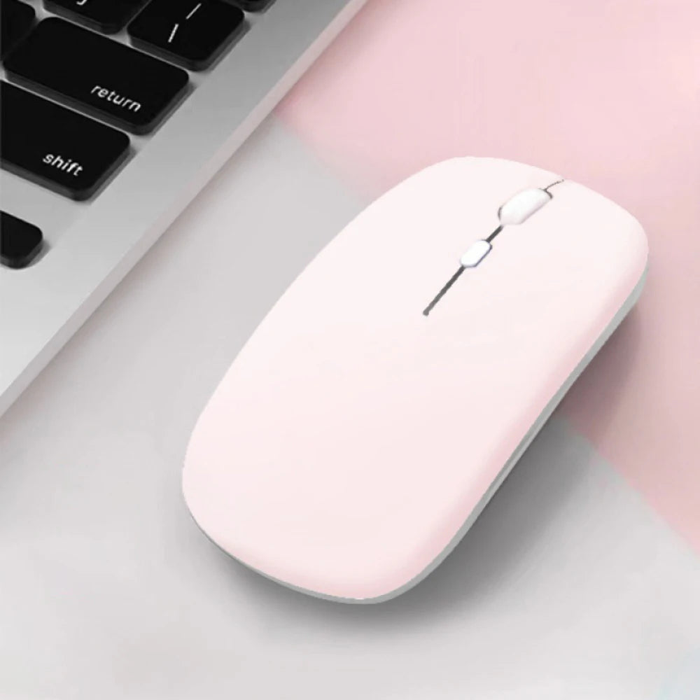 Mouse Bluetooth silencioso Macaron inalámbrico para tablet laptop e iPad