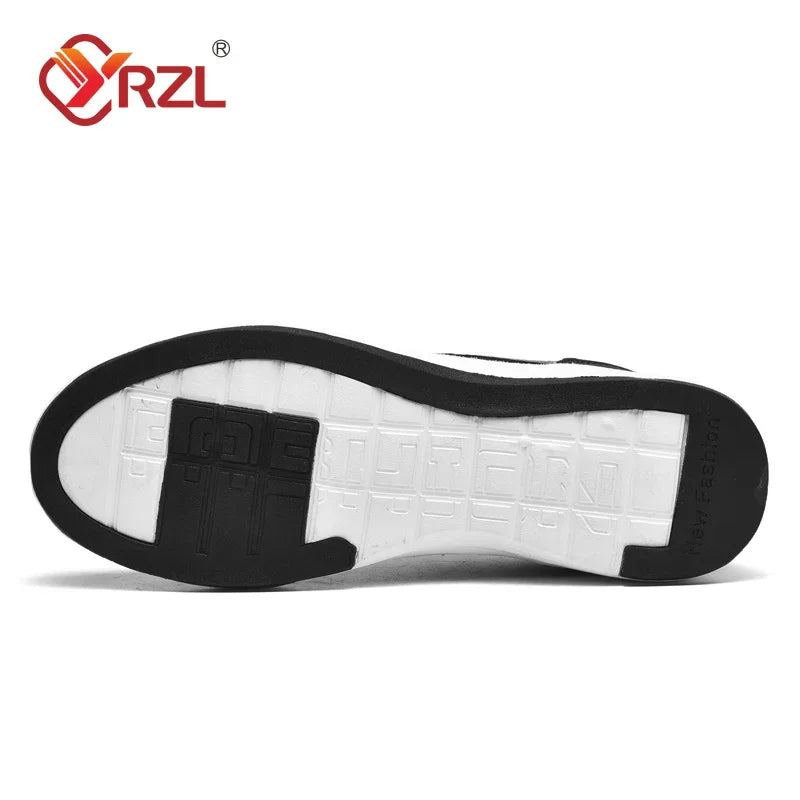 YRZL zapatos de hombre primavera otoño zapatillas impermeables para caminar ocio zapatos deportivos de cuero para hombre calzado antideslizante tenis para hombres
