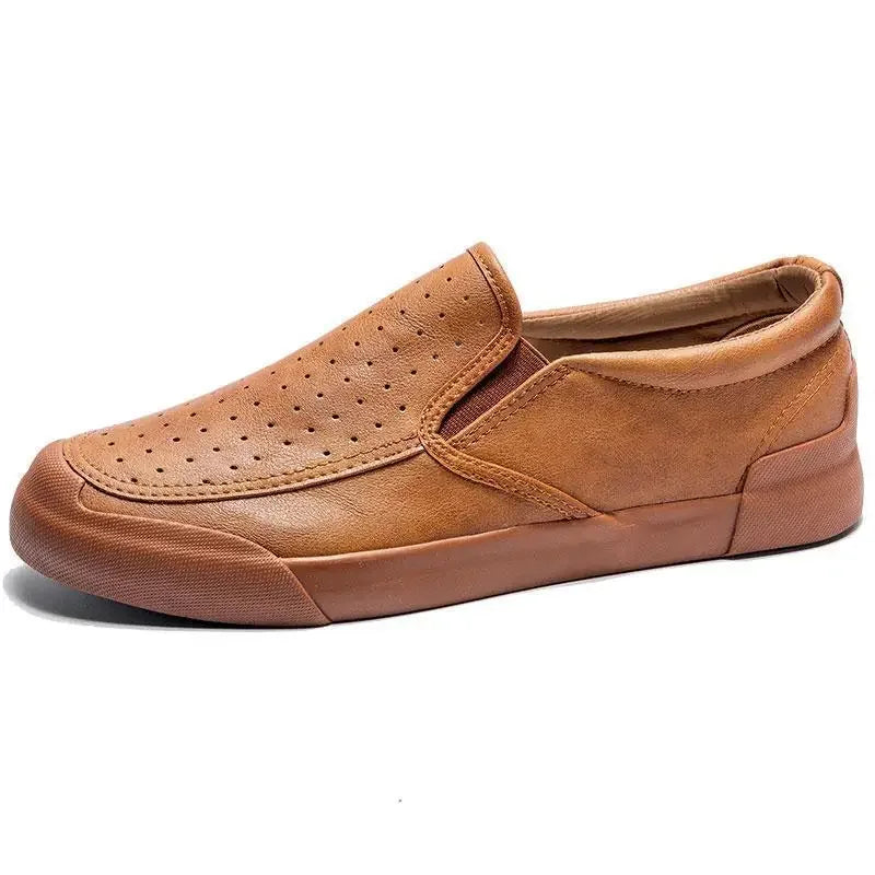 Nuevo en zapatos informales para hombre, sin cordones, talla 45, liquidación barata, elegantes, tendencia 20225, zapatos de cuero elegantes para hombre, clásicos y originales