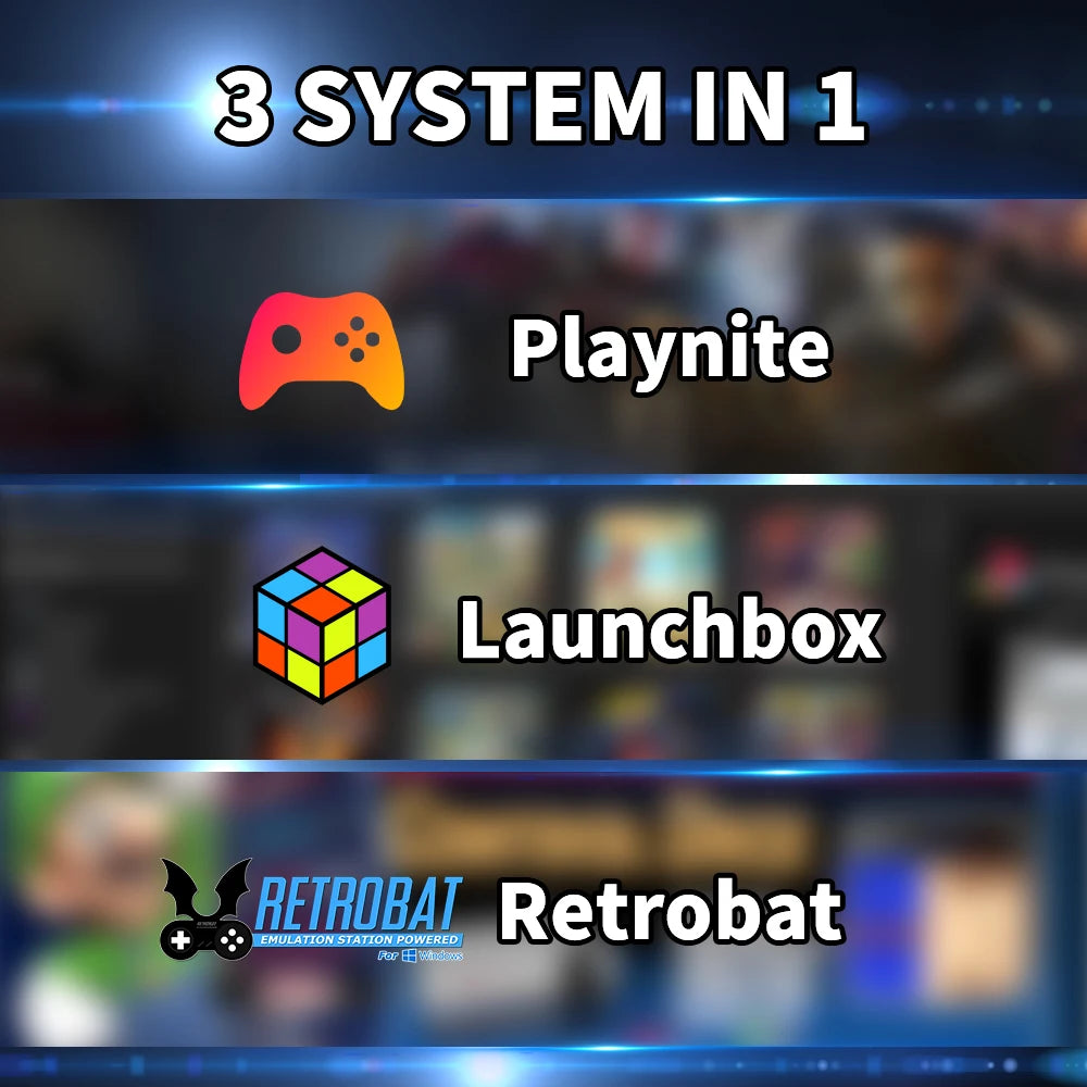 Disco Duro para Juegos de 3 TB con Más de 17000 Juegos, Launchbox, Playnite y Retrobat para PS4/PS3/PS2/Switch/Wii/Wiiu/N64 para PC/Laptop con Windows